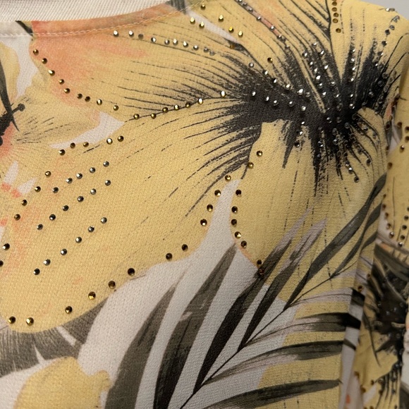 Chico Sheer Tropical Tunic S/M - Picture 3 of 5